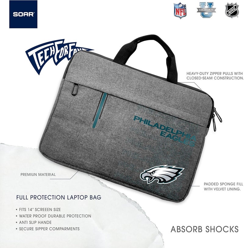 SOAR NFL 13 Inch Laptop Sleeve - Image 4